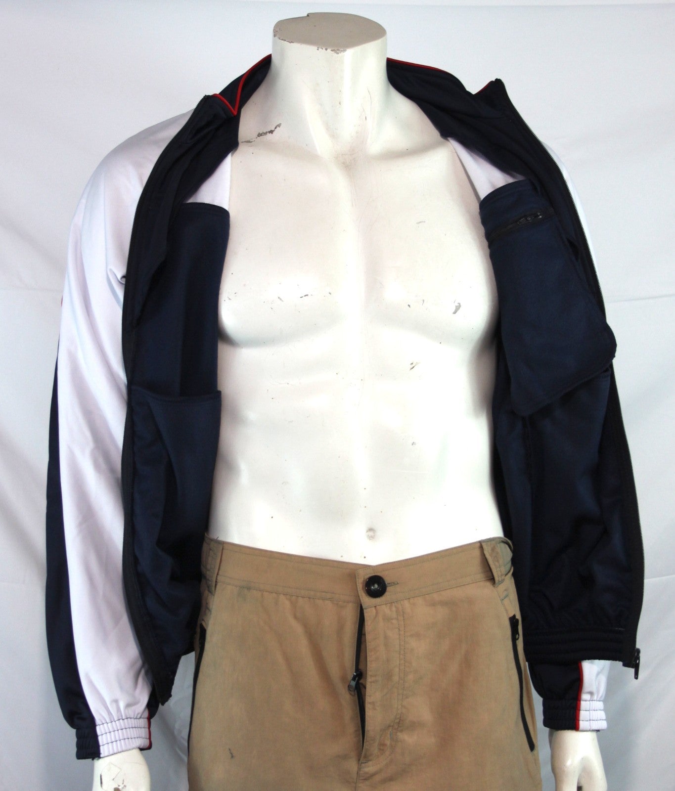 Genuine Surplus French Airforce Tracksuit Top 38" Navy  white (2171)