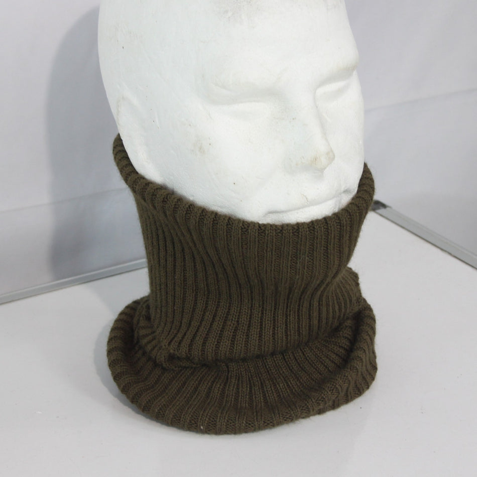 Vintage Headover French Army Knitted Snood Genuine Surplus Midweight (4194)
