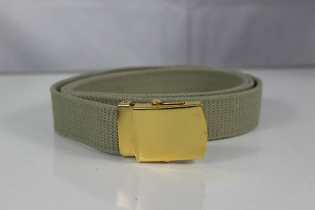 Used Genuine Surplus French Army Belt 30mm Wide Army Military Metal Buckle Sand