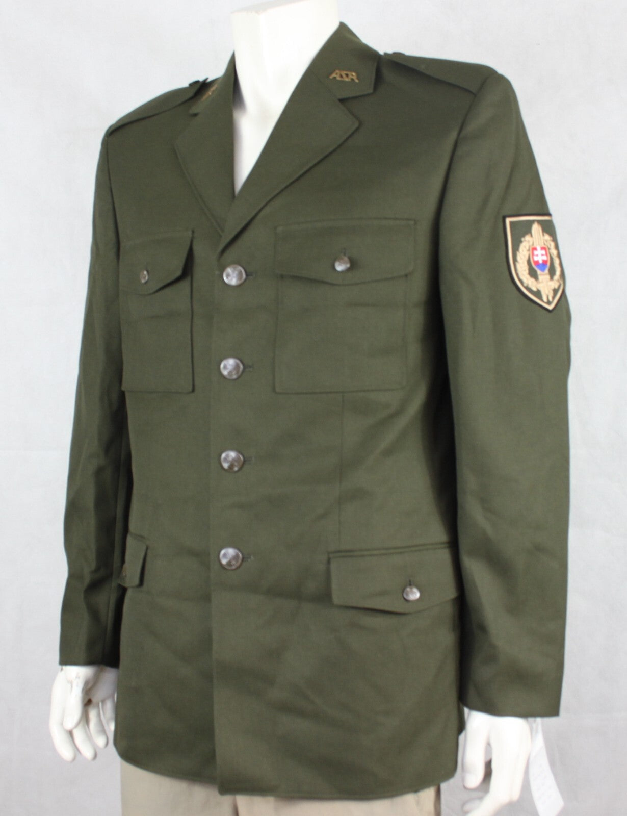 Genuine Slovakian Army Uniform Jacket Mens Dress Jacket Green All Sizes badged