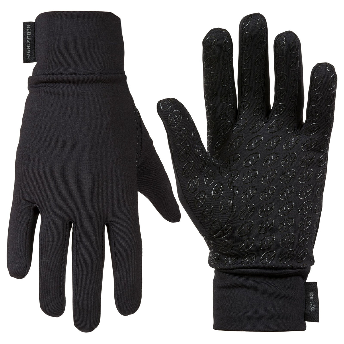 Highlander Stretch Grip Lightweight Grippy Glove Fleece Lined