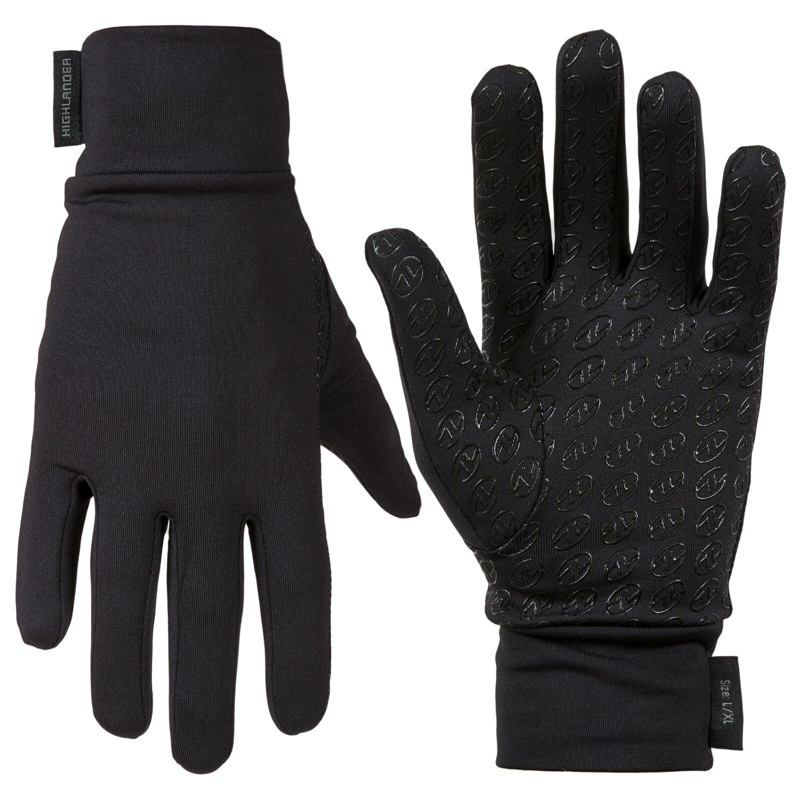 Highlander Stretch Grip Lightweight Grippy Glove Fleece Lined