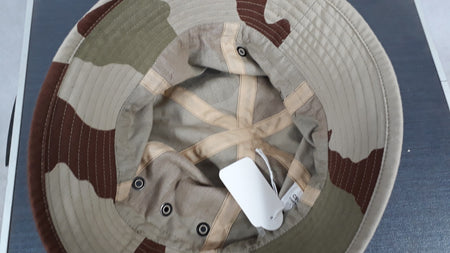 Genuine Surplus French Desert Boonie Sun Hat Wide Brim Polycotton Camo NEW