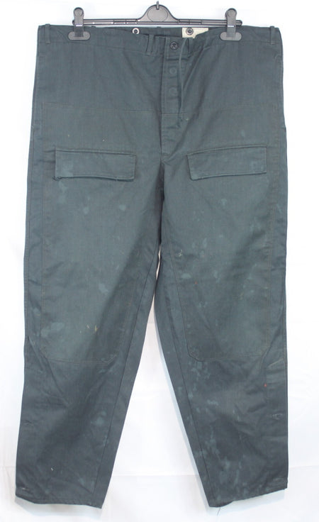Genuine Surplus French / Belgian Vintage Canvas Trousers Stiff Navy 44" (1533)