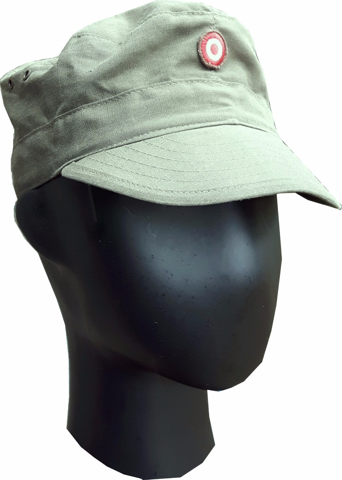 Genuine Surplus VINTAGE AUSTRIAN ARMY OLIVE RIPSTOP FATIGUE CAP Hat Utility 
