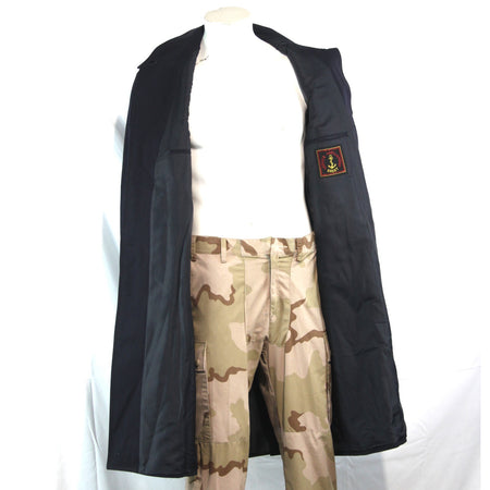 French Naval Overcoat Navy Genuine Surplus Coat 38-40" Chest  (3806)