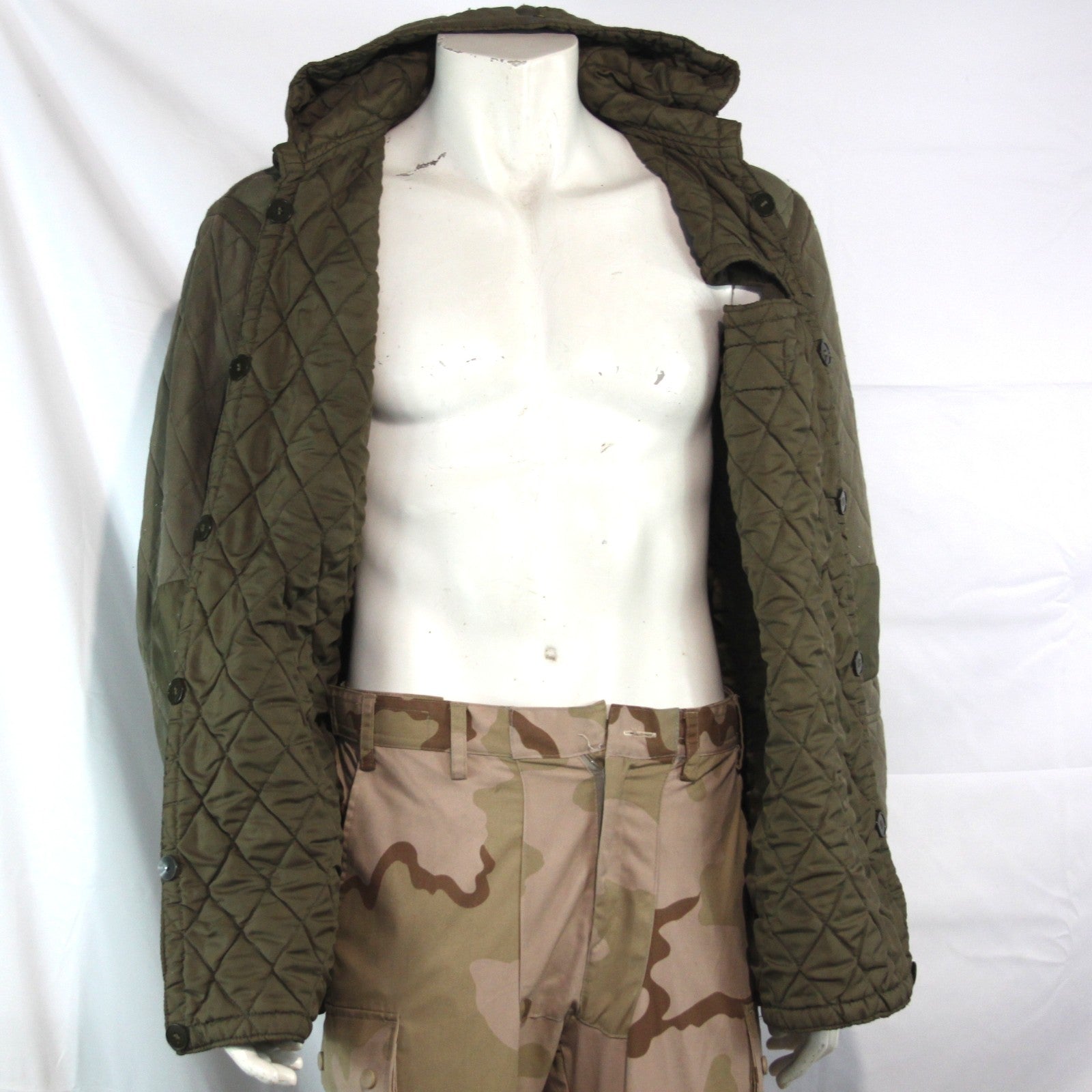 Vintage RAKA Army Parka Liner Genuine Surplus Thermal Quilted 38-40" (3729)