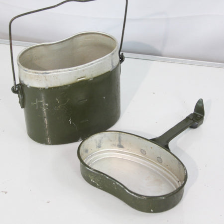 Genuine Surplus Romanian Army  Aluminium  Mess Tin Set Billy Can 3231