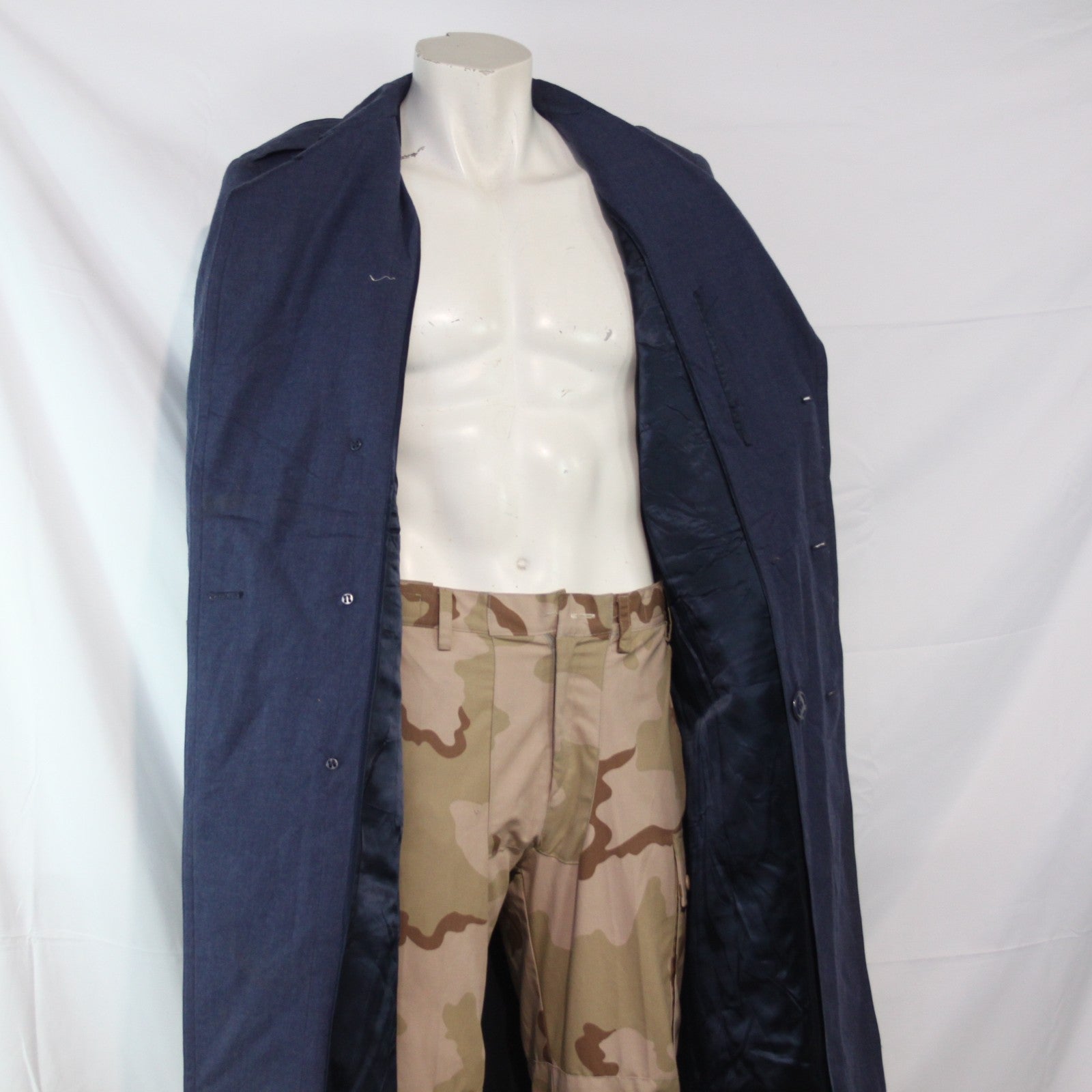 US USAF Airforce Wool Greatcoat Genuine Surplus Mens Overcoat 36-38" (3509)