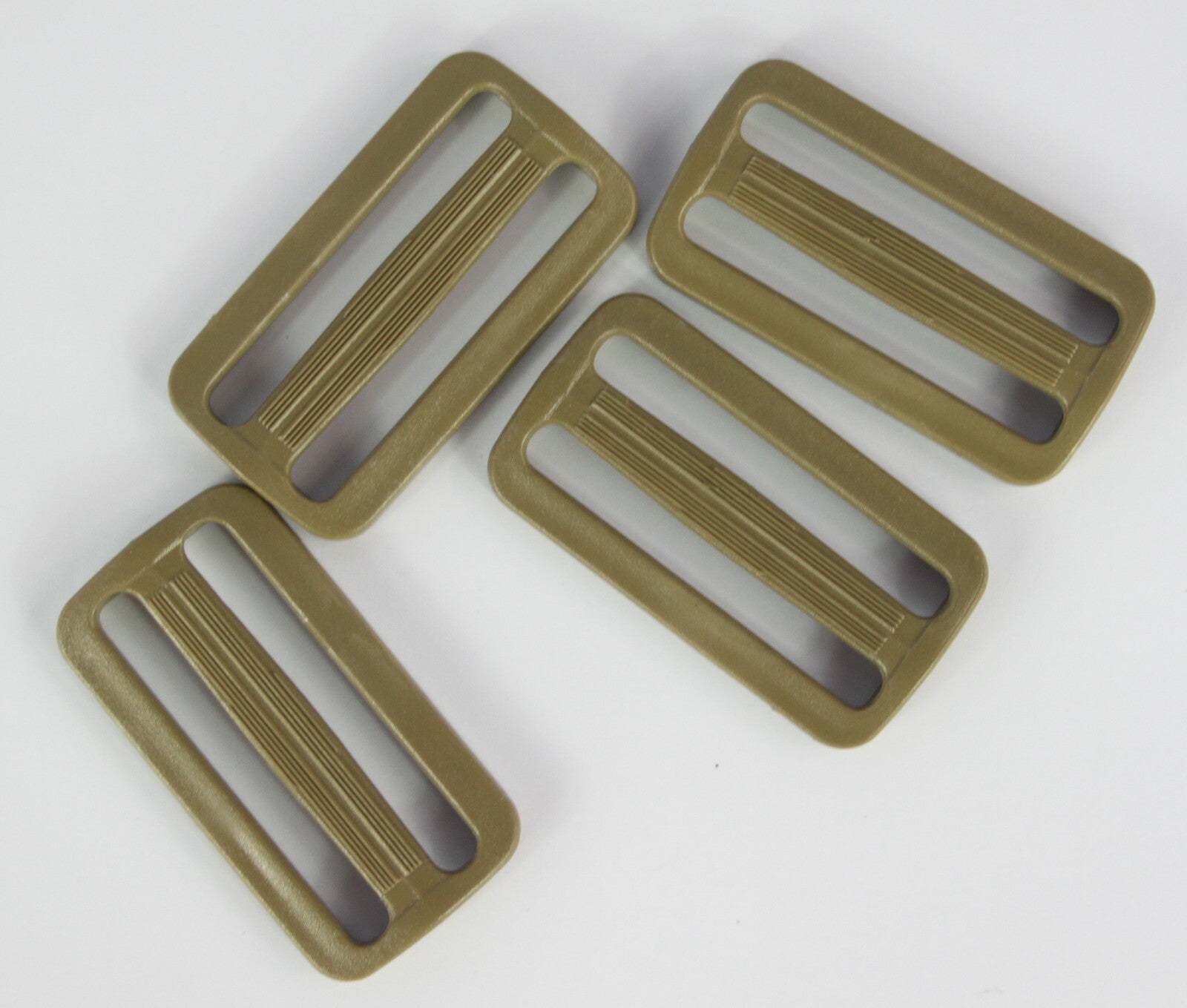 Tri-Glide Slider Buckles Black Tan Plastic Loops Rucksacks Replacement All Sizes