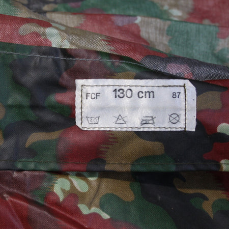 Swiss Army Poncho Cape Waterproof Rubberised Camouflage Genuine Surplus (4241)
