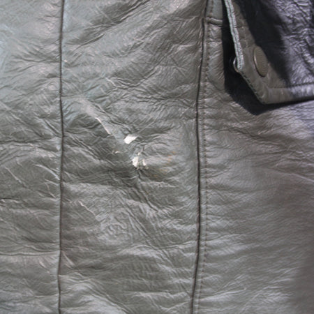 Genuine Surplus French Military Leather Style Cold Weather jacket Olive (3792)