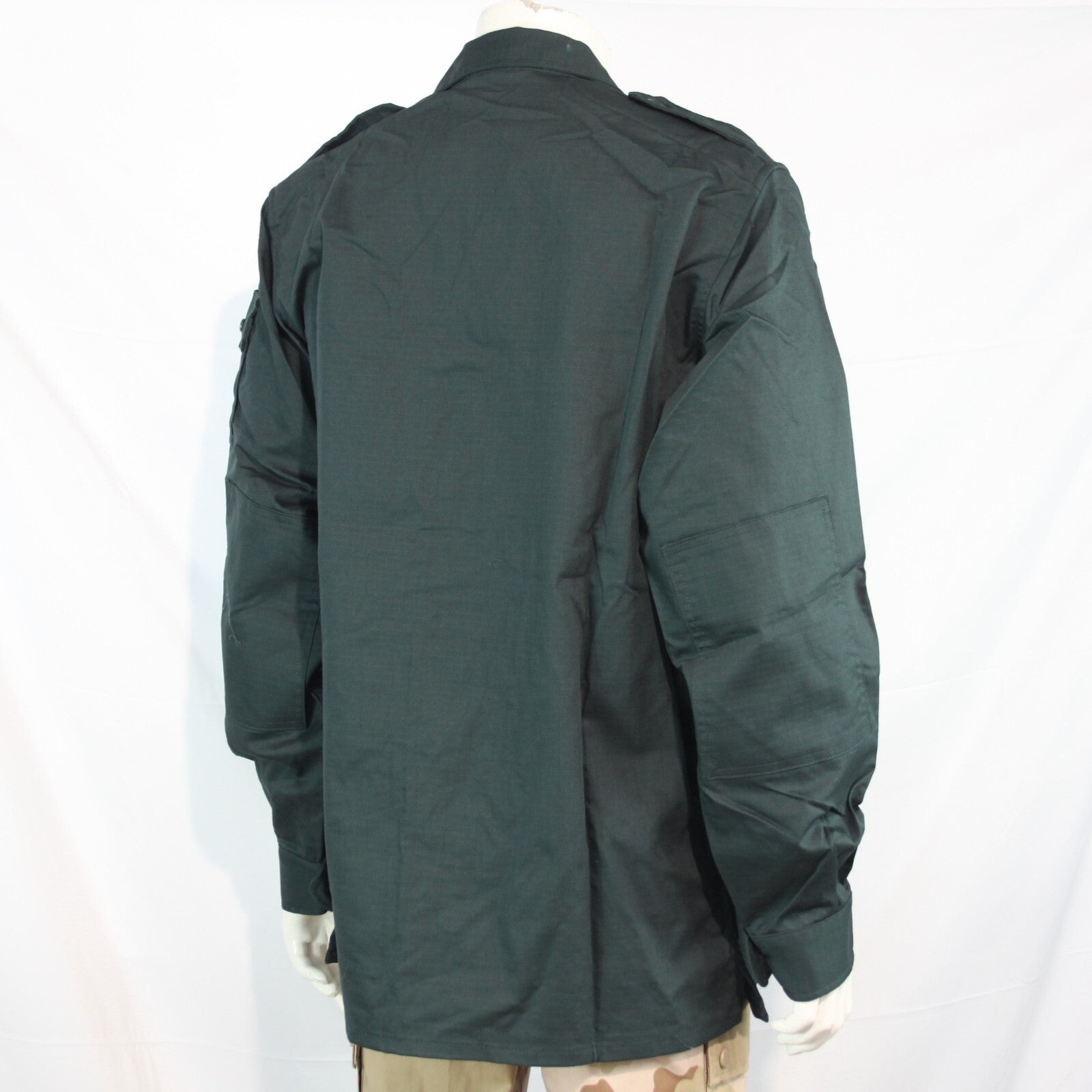 Genuine Surplus Spanish Police Combat Shirt Bottle Green Ripstop S/Grade (3182)