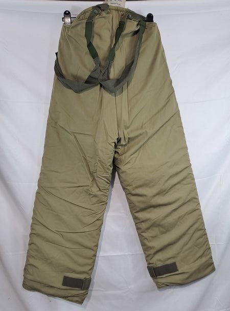 Genuine Surplus French Army Fur Lined Winter trousers Thermal Olive Green (2780)