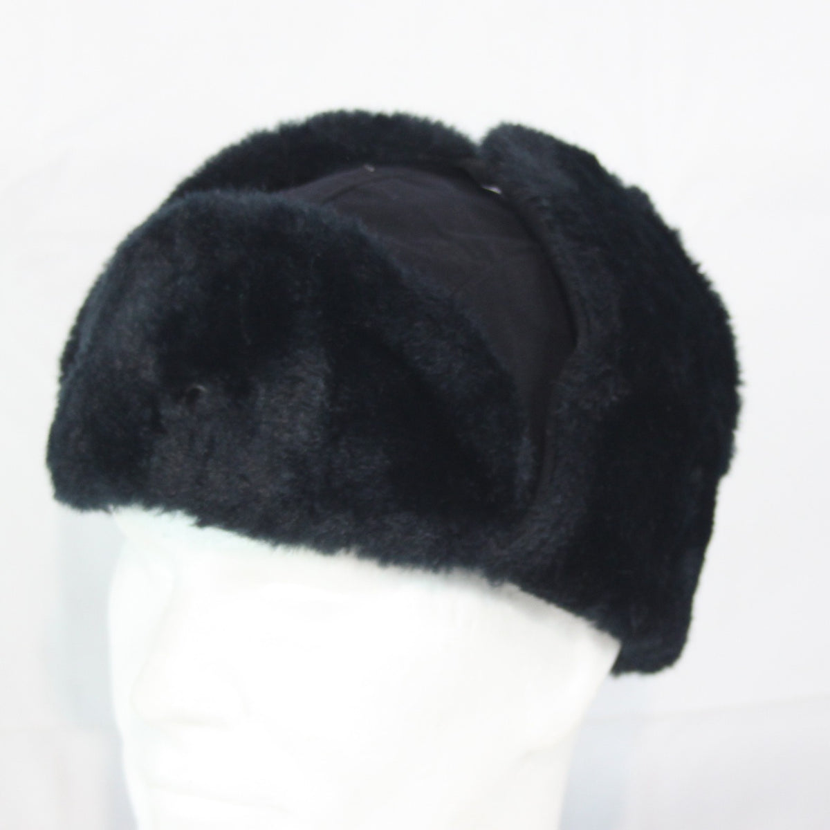 Czech Army Winter Hat Ushanka Faux Fur Blue Thermal Size 57cm  (3939)