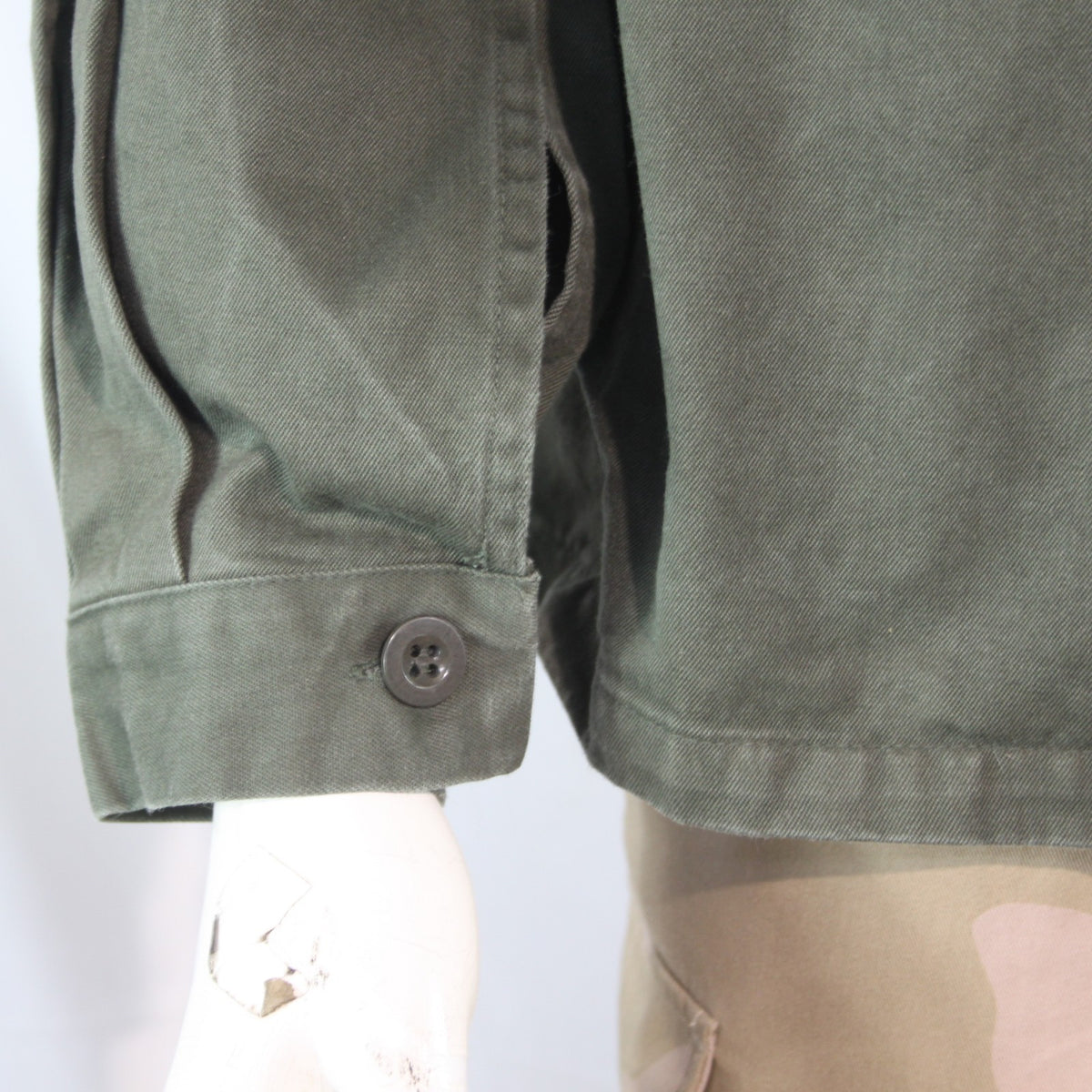 Field Shirt Belgian Army Olive Green Shirt Jacket Genuine Surplus (4389)