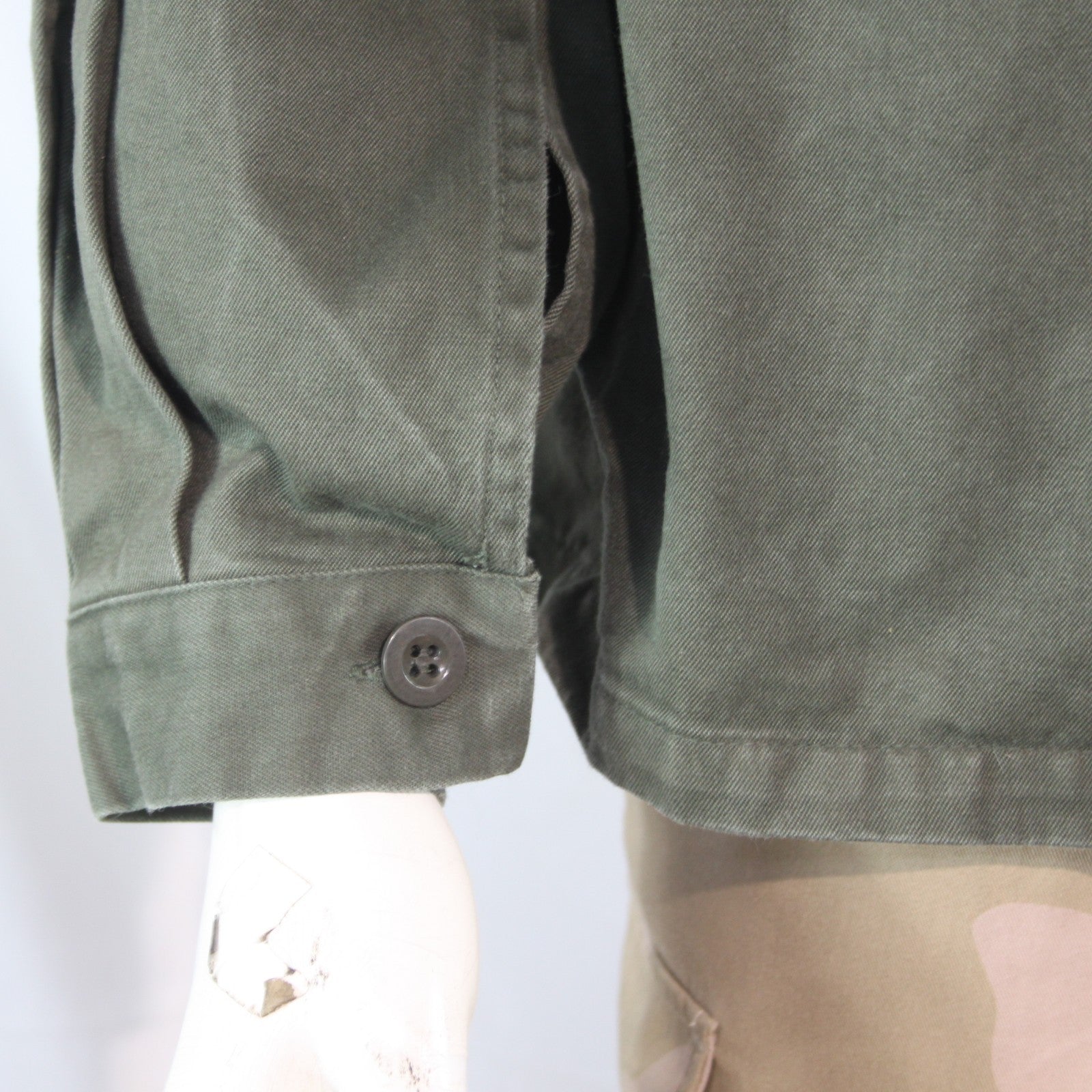 Field Shirt Belgian Army Olive Green Shirt Jacket Genuine Surplus (4389)