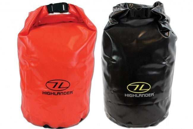 Tough Tri-Laminate PVC Drybag Strong Dry Sack Black Orange Sailing Kayaking