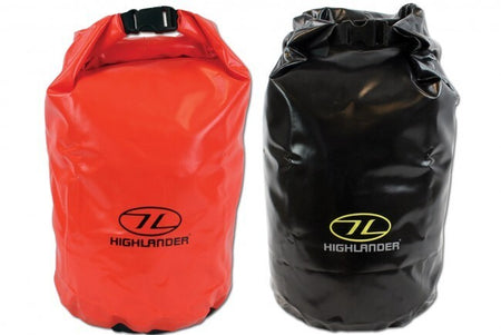 Tough Tri-Laminate PVC Drybag Strong Dry Sack Black Orange Sailing Kayaking