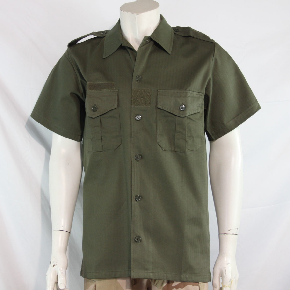 NEW Copy of French Army Short Sleeve Shirt Warm Weather Olive (4277)