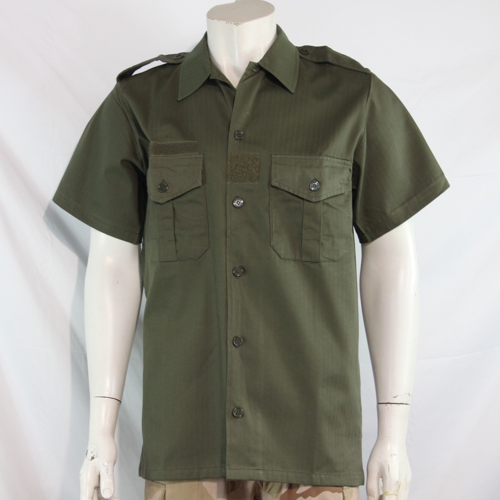 NEW Copy of French Army Short Sleeve Shirt Warm Weather Olive (4277)