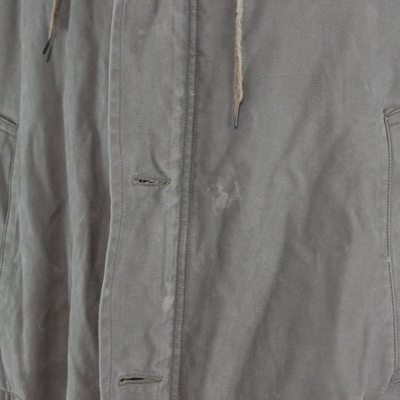 Vintage German Army Olive Parka Genuine Surplus Winter Coat Lined 44-46" (3810)