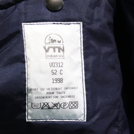 Genuine Surplus French Firefighters jacket Navy Water Resistant 46" (3219)