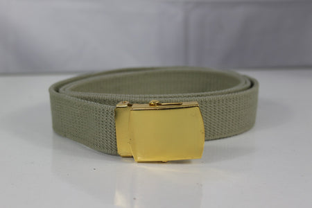 Used Genuine Surplus French Army Belt 30mm Wide Army Military Metal Buckle Sand
