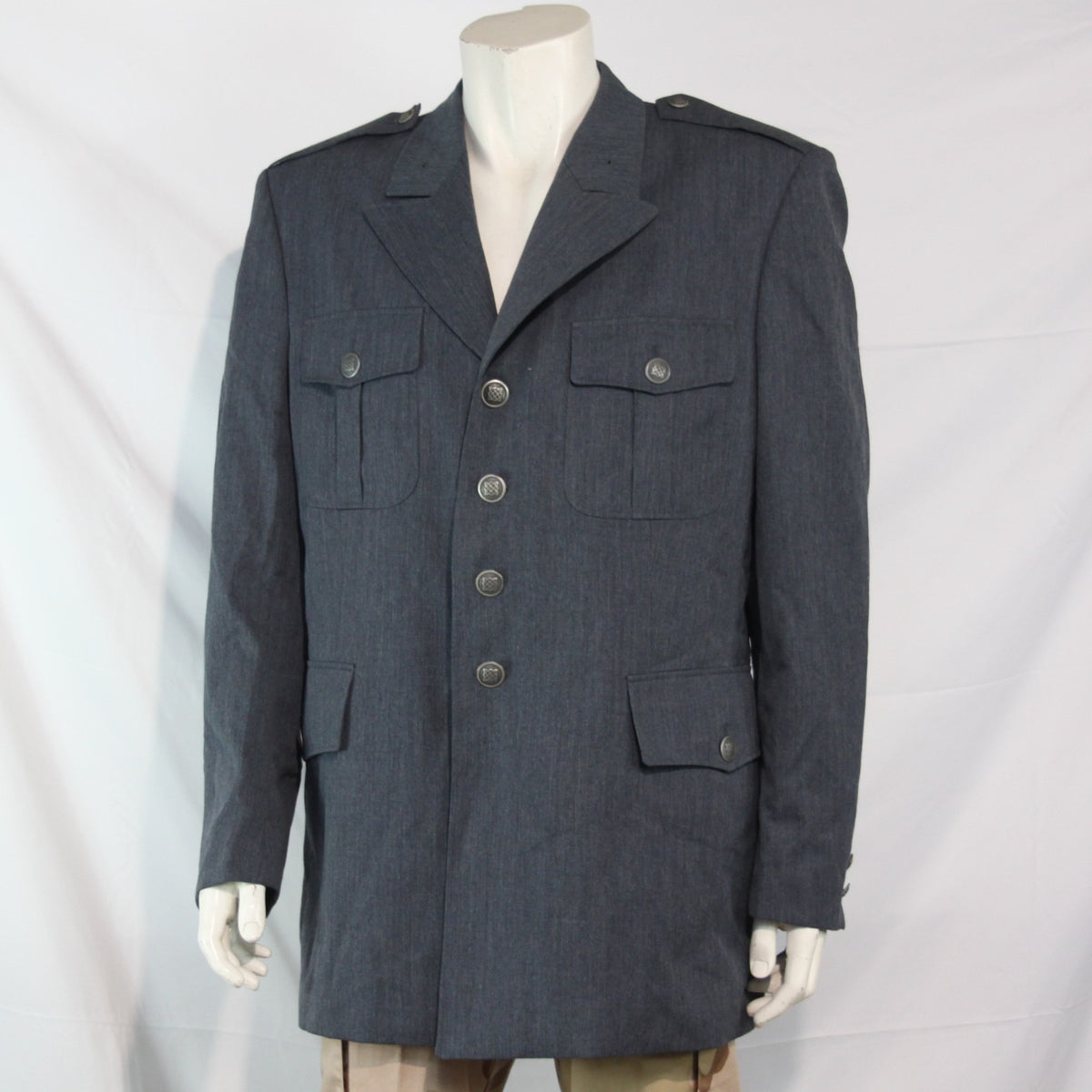 Genuine Surplus Bulgarian Army Dress Uniform Jacket Blue  46" Chest (3566)