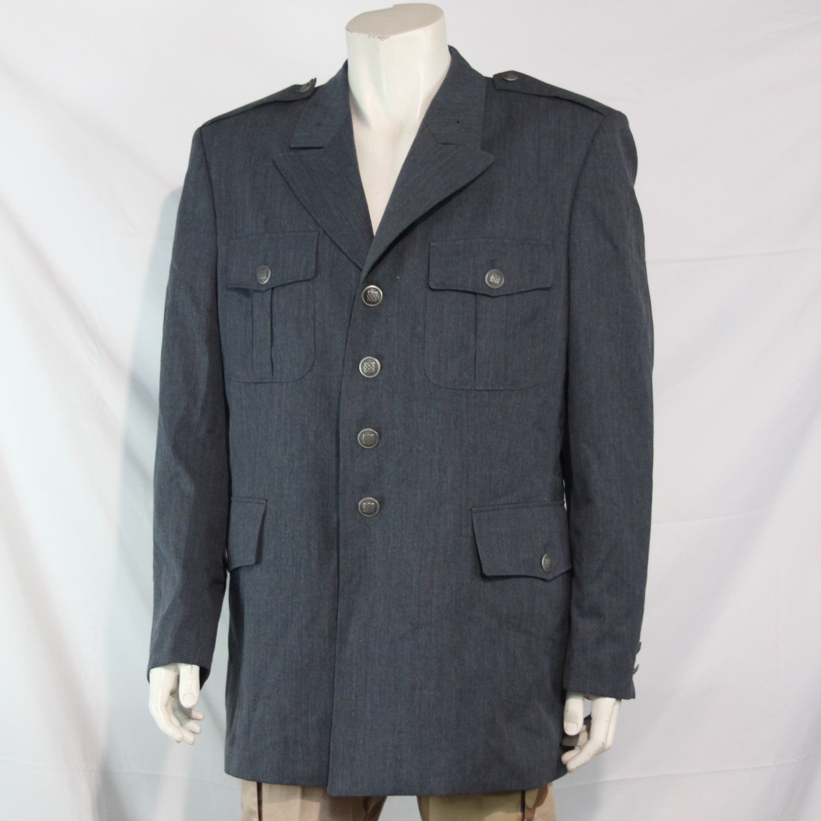Genuine Surplus Bulgarian Army Dress Uniform Jacket Blue  46" Chest (3566)