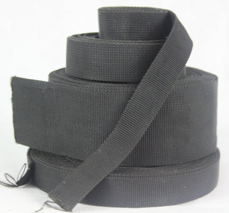 Heavy Duty Nylon Webbing Tape Black Olive Sand IRR Treated High Streng All Sizes