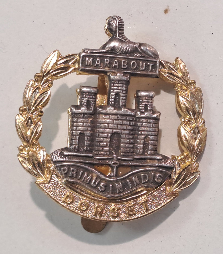 Genuine Surplus British Army Military Cap Badge Metal Dorset Regiment 2622