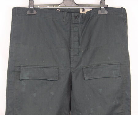 Genuine Surplus French / Belgian Vintage Canvas Trousers Stiff Navy 44" (1533)