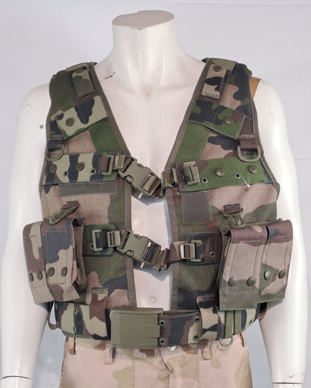Genuine Surplus French Army Military Assault Vest CCE Camo Medium (2386)