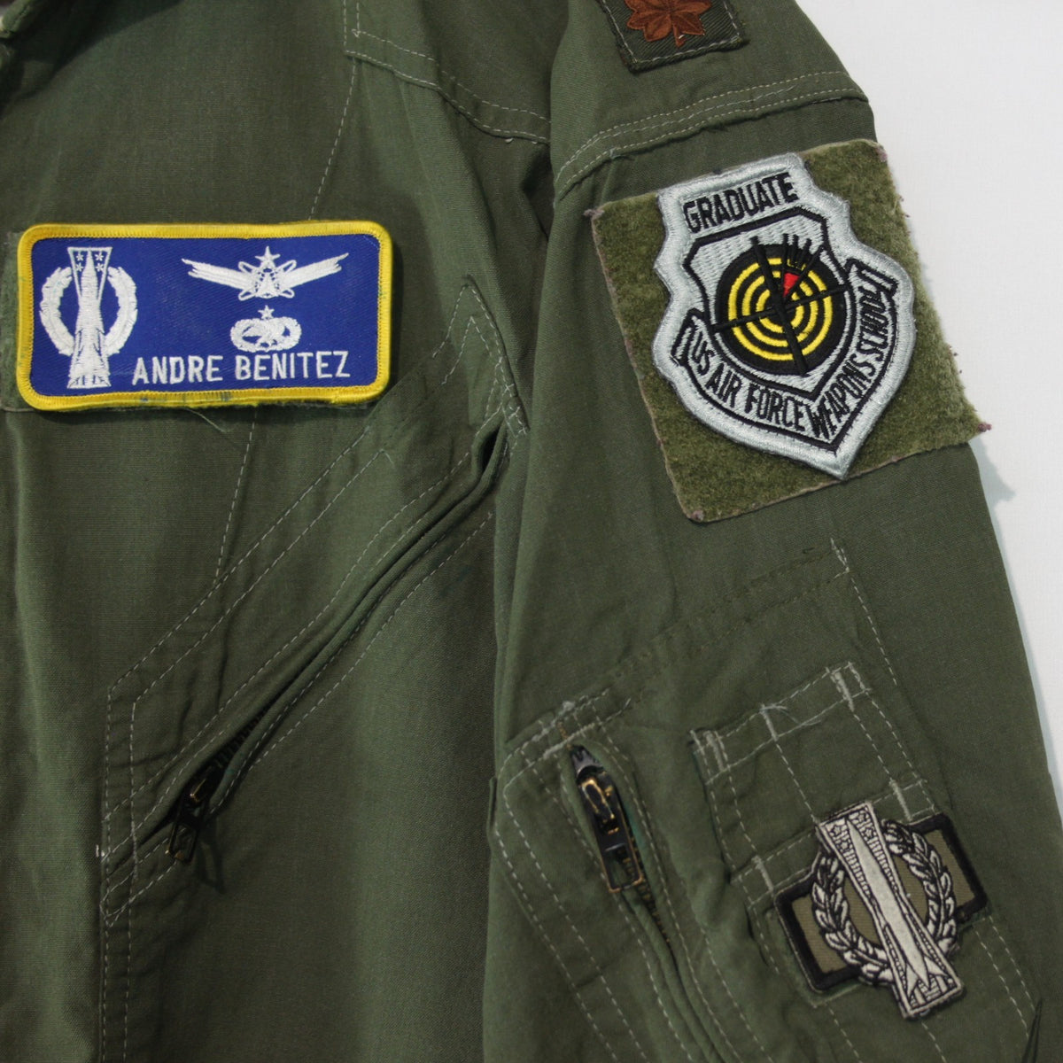 US Airforce Flight Suit Coverall Badged Genuine Surplus 44" Chest Short (3519)