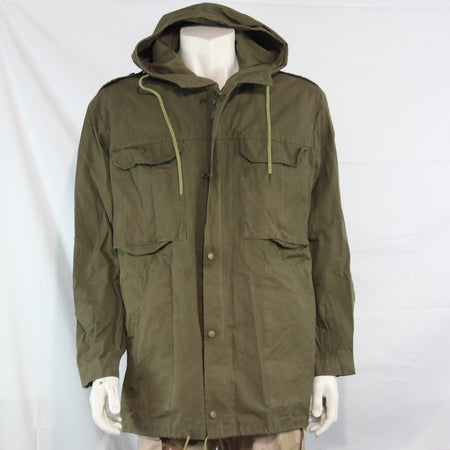 Vintage German Army Windproof Parka Genuine Surplus Water Resistant Olive (3621
