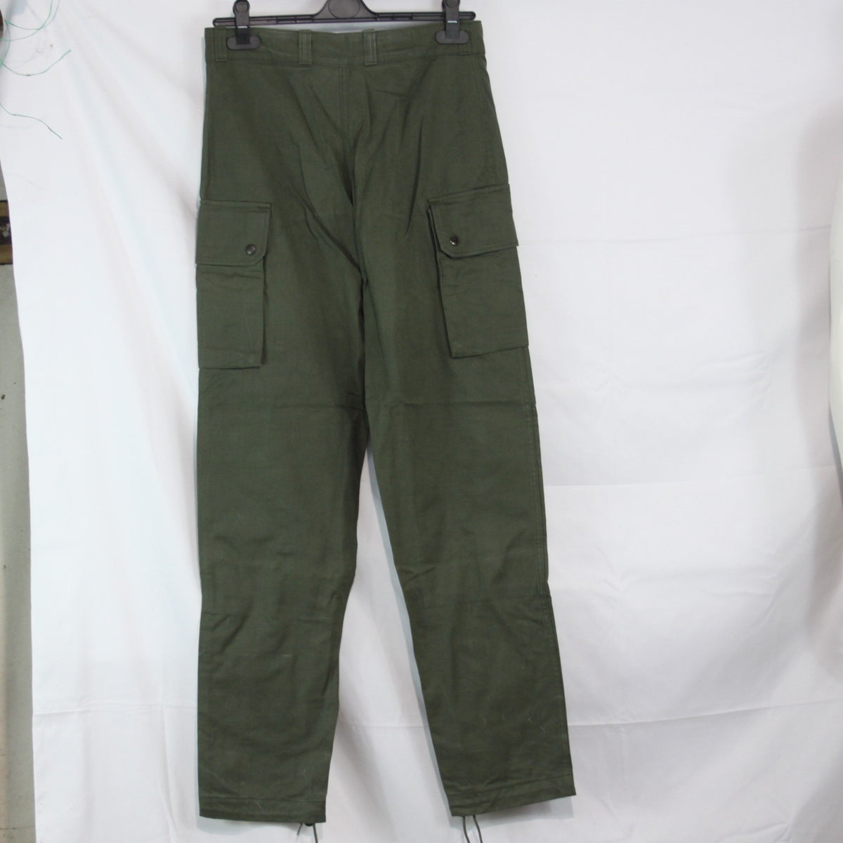 Genuine Surplus Vintage French Military Army Trousers Heavy Duty 30" W  (3686)