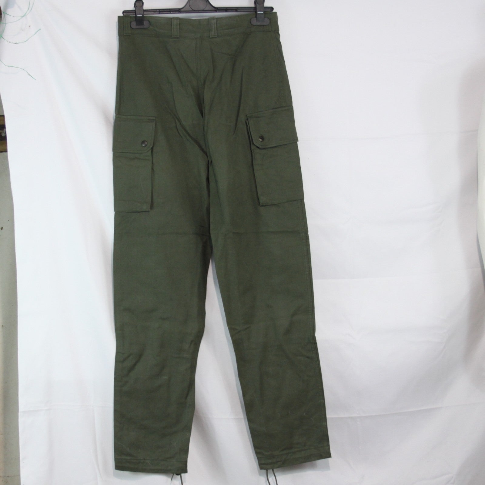 Genuine Surplus Vintage French Military Army Trousers Heavy Duty 30" W  (3686)