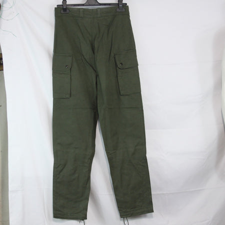 Genuine Surplus Vintage French Military Army Trousers Heavy Duty 30" W  (3686)