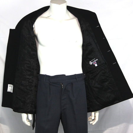 Genuine Surplus British Police Dress Jacket Black Formal Fitted BELTED 3312