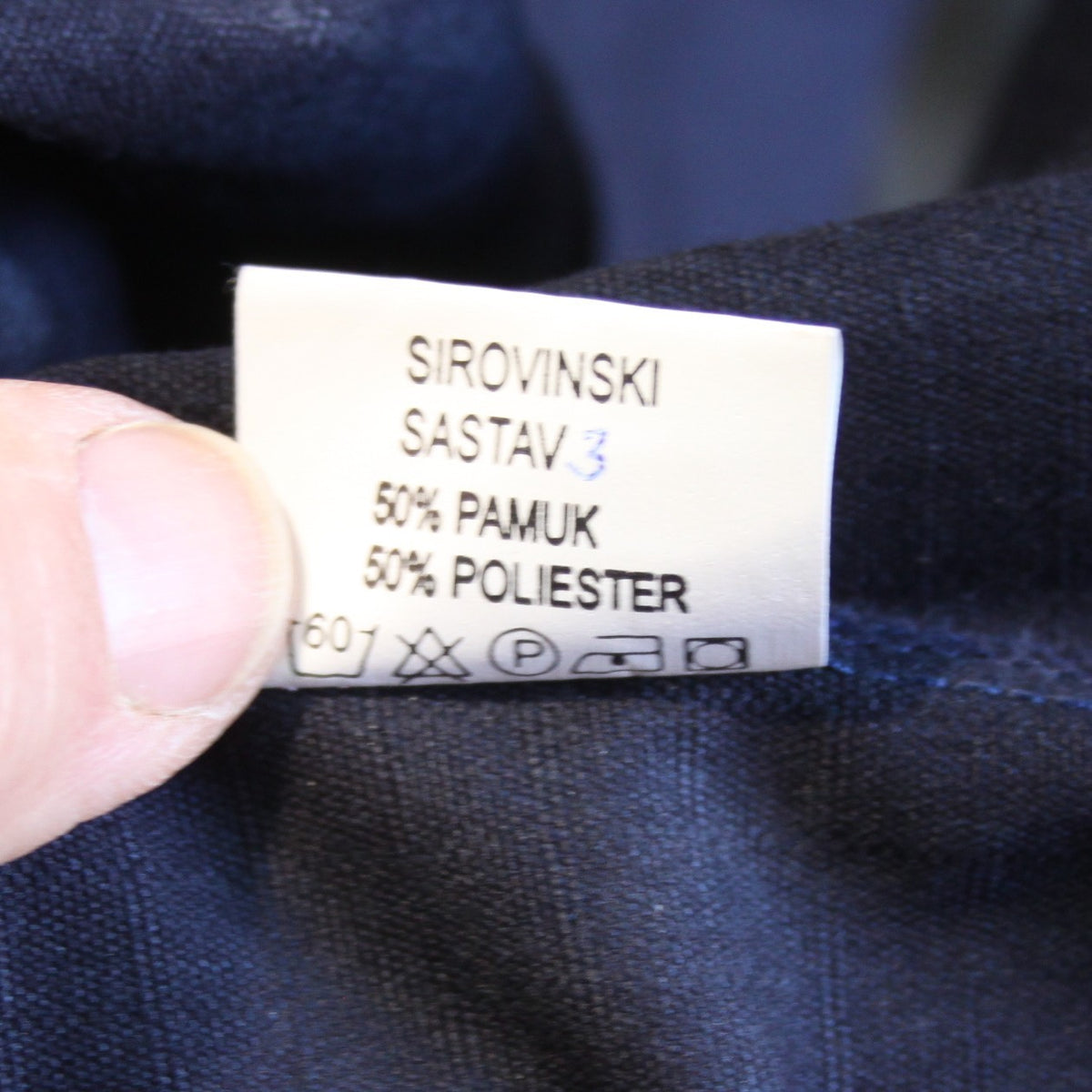 Serbian  Shirt Navy Blue Long Sleeve Genuine Surplus 44-46" (4218)