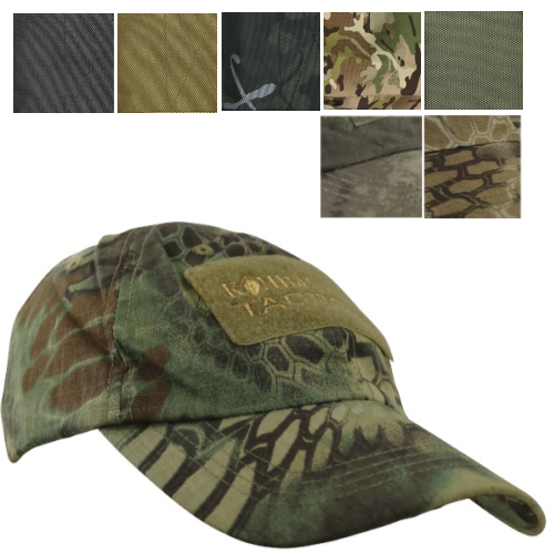 KT Operators Cap Baseball Cap Ripstop Hook Loop Patches BTP Black Olive Tan