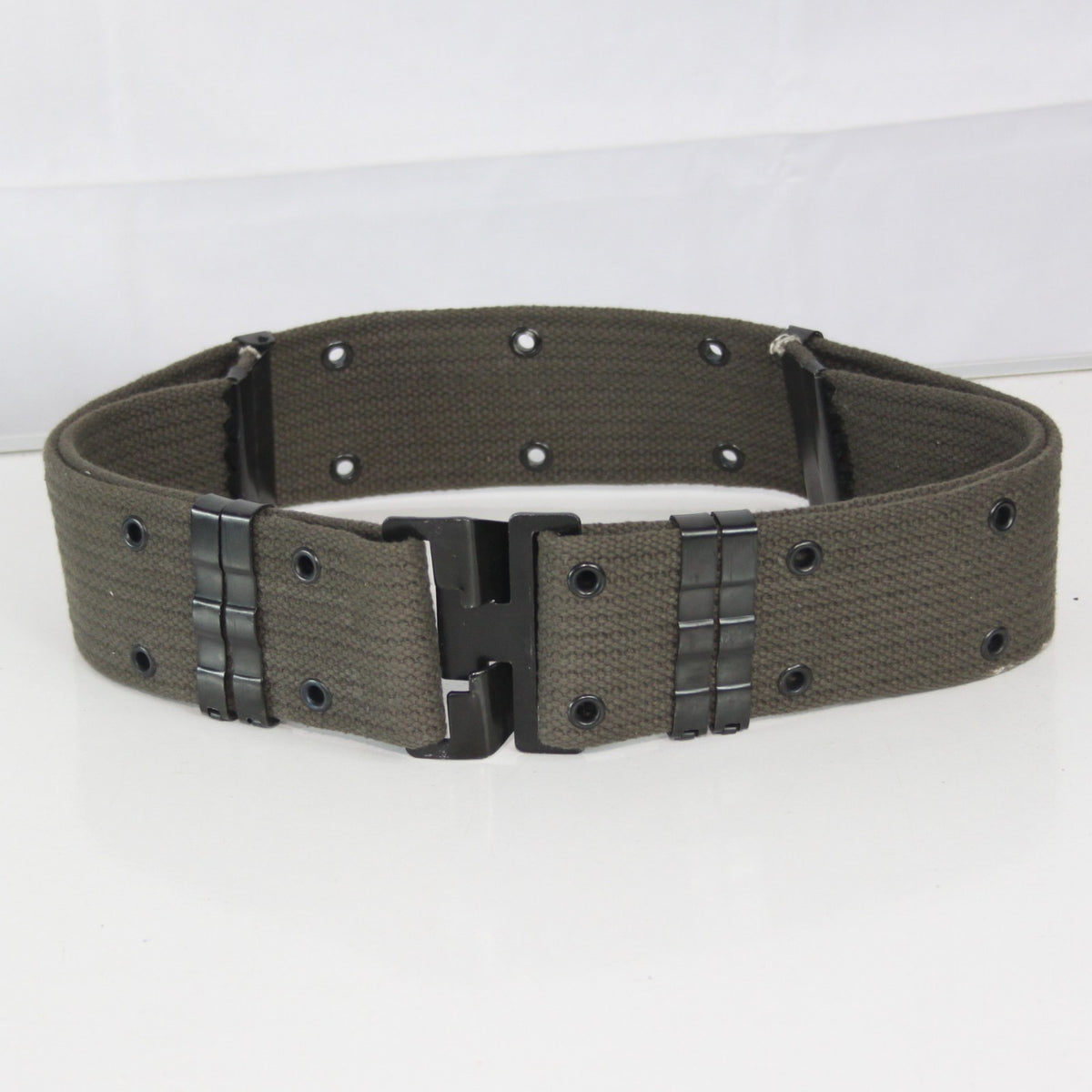 Genuine Surplus Spanish Army Belt 59mm Width Webbing Belt Olive 28-38" (4090)