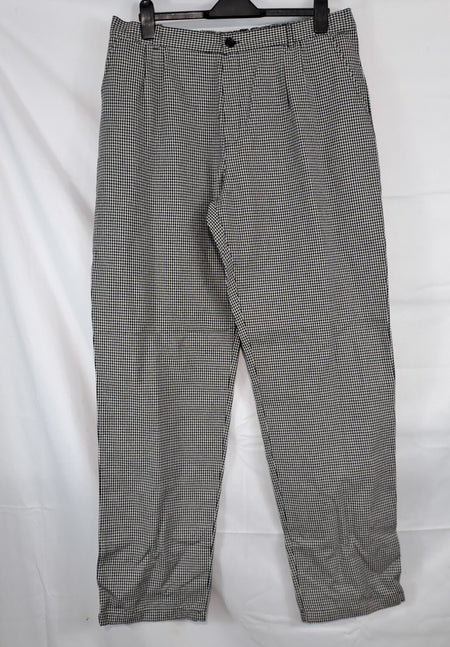 Genuine Surplus  Military Issue Chefs Trousers Black White Check Chef Cook (3143