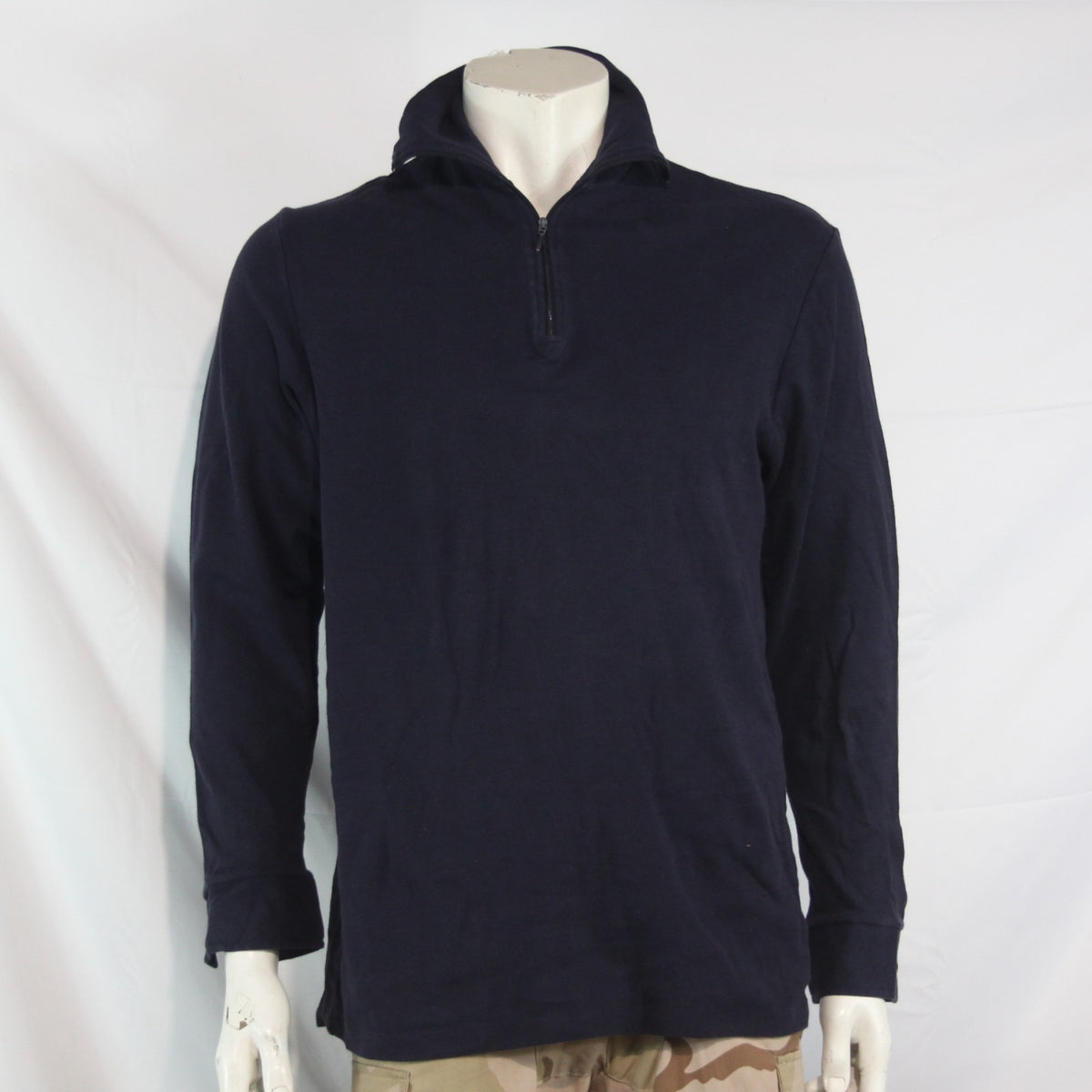 French Army Thermal Top Zip Neck Genuine Surplus Military 100% Cotton (4016)