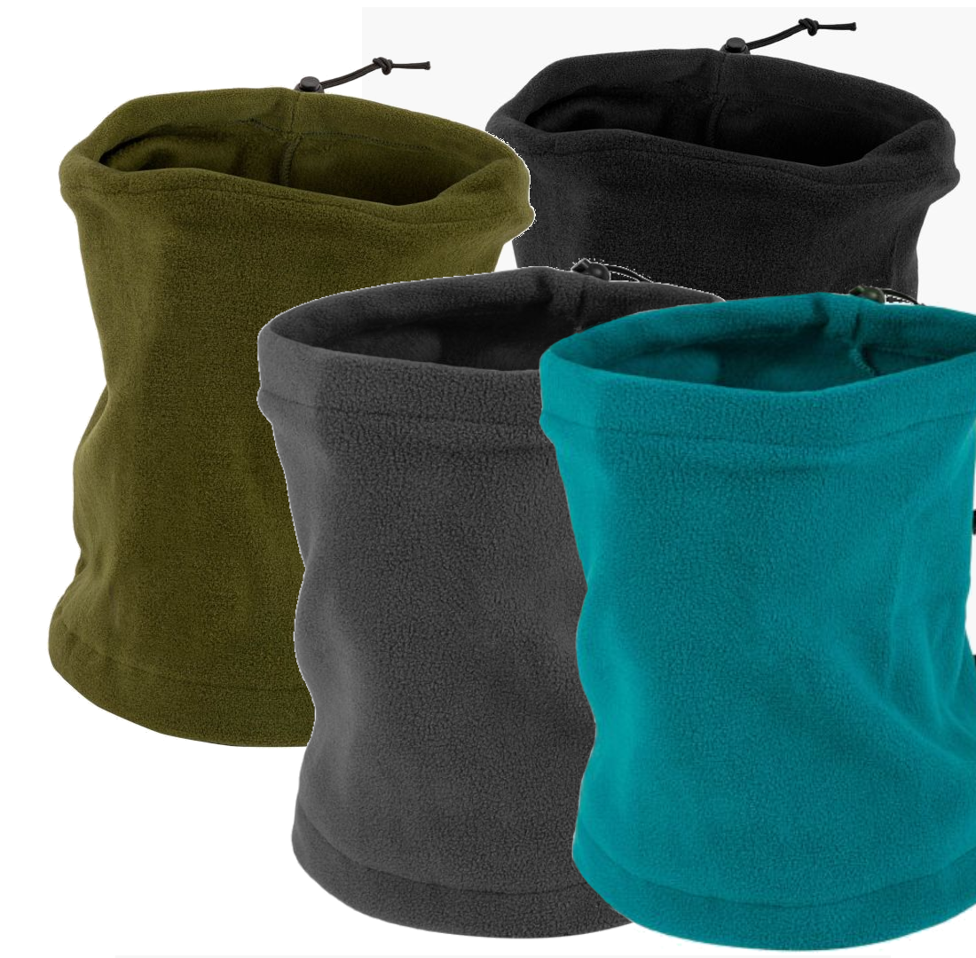 Highlander Thermal Polar Fleece Neck Warmer Gaiter Snood Scarf Black Olive