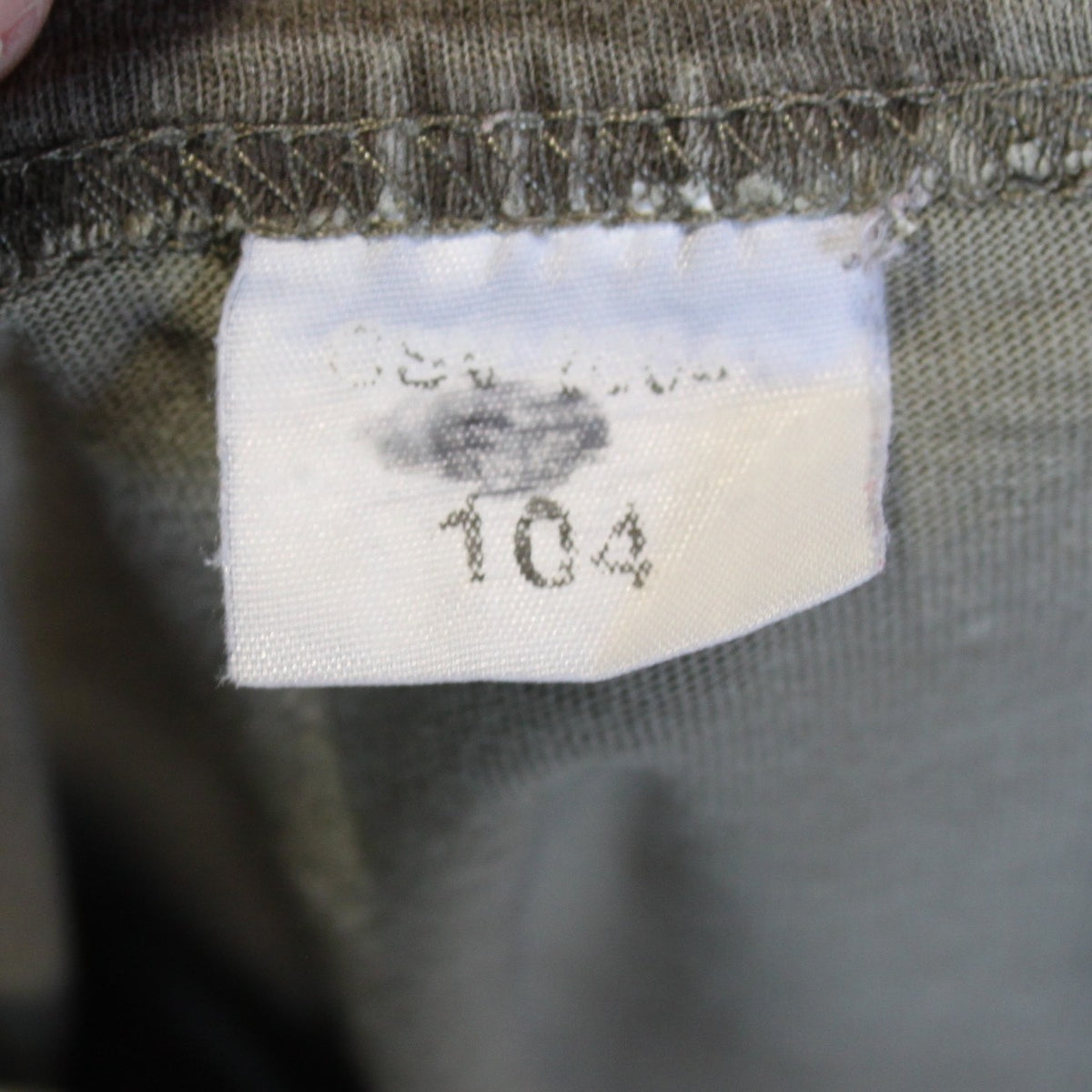 Genuine Army Surplus French T-Shirt CCE Camo Short Sleeve Faded Vintage (4256)