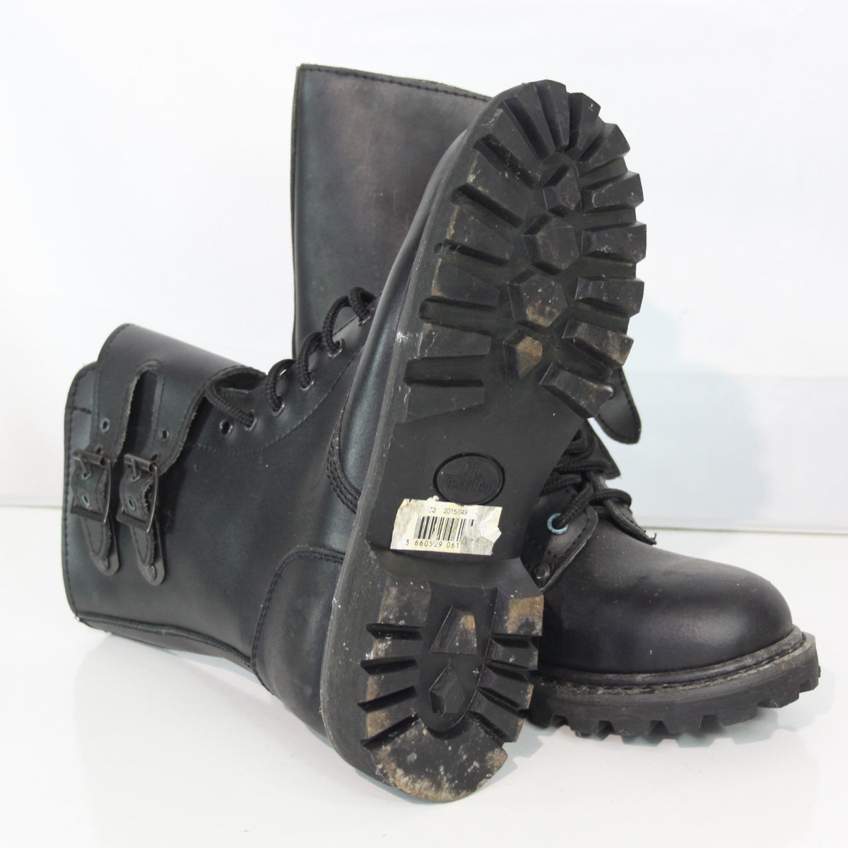 French Army Style Boots Ranger Boots Black Leather Supergrade EU 40 UK 6.5(3480)