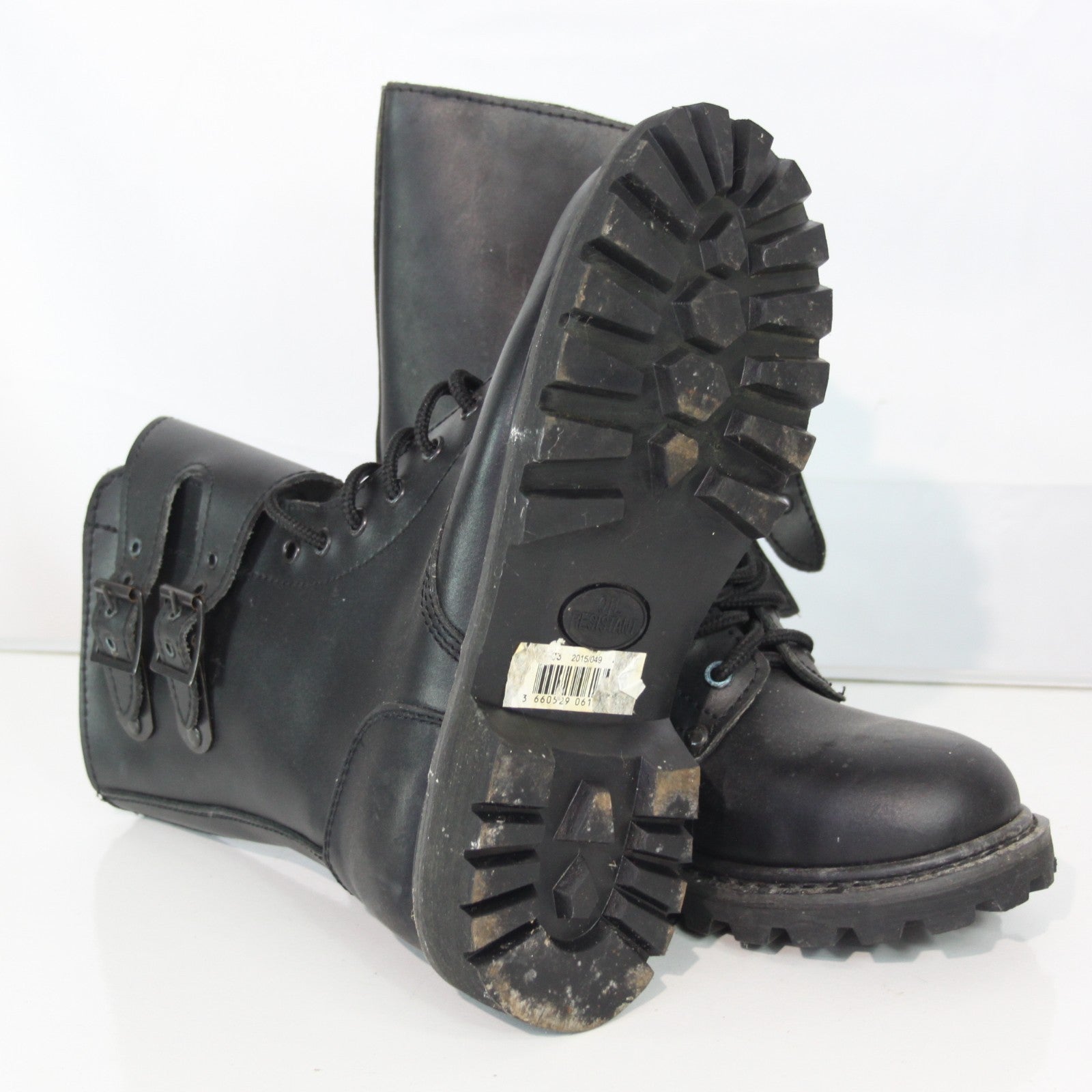 French Army Style Boots Ranger Boots Black Leather Supergrade EU 40 UK 6.5(3480)