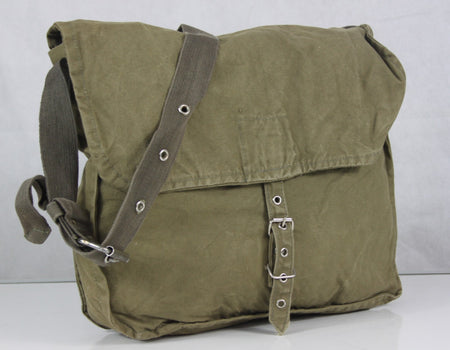 Genuine Surplus Bulgarian Army Side Bag Lightweight Canvas Eyelet Strap (3352